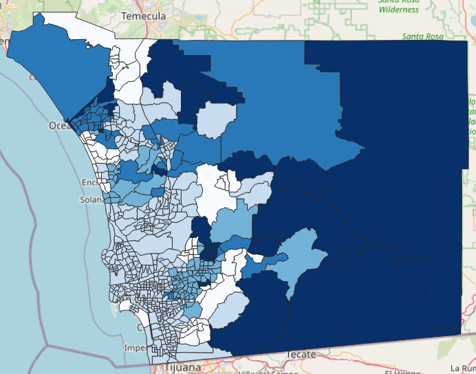 Graduated data (blues)